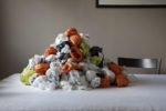 Pile of Plastic Bags on a Table